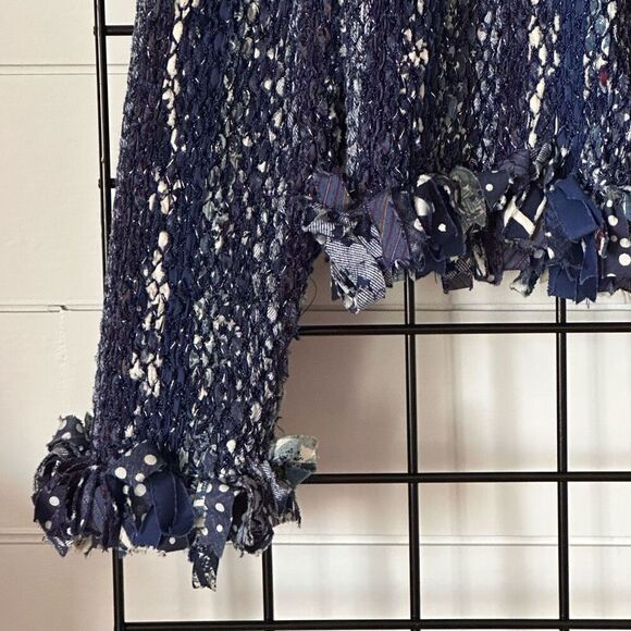 Vintage Estelle Gracer Fiber Artist Art-to-Wear Handwoven Cardigan Jacket Knit - Picture 5 of 13